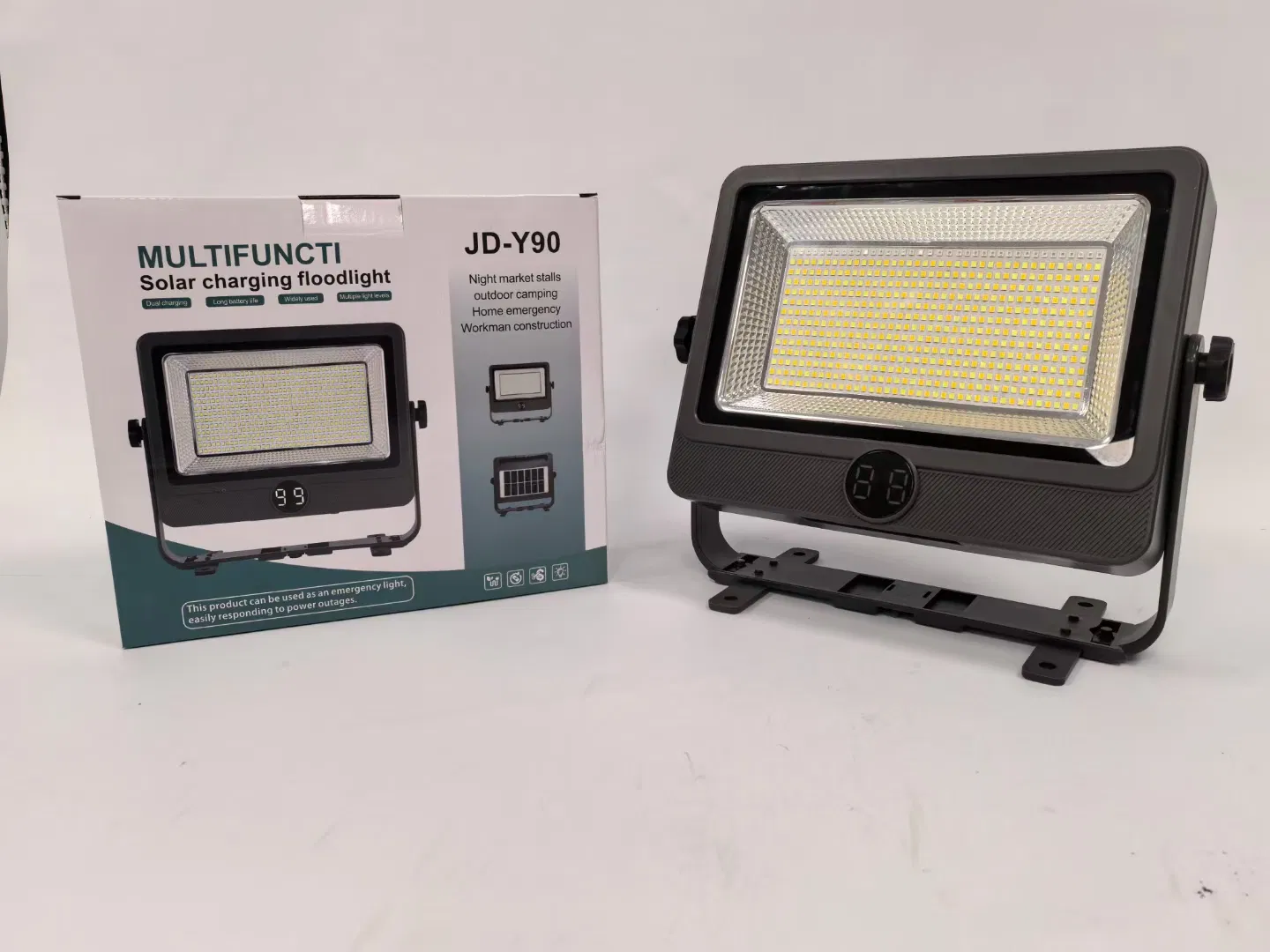 Street Emergency Solar Powered LED Mining Flash Lighting Waterproof ABS Lithium Battery Rechargeable Warning Light