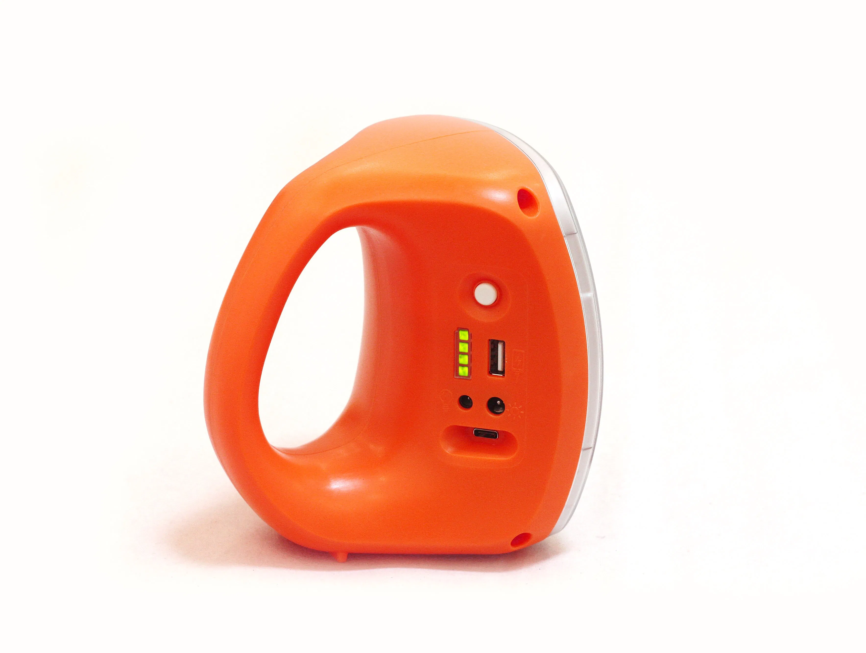 Verasol Certificate Portable LED Solar Lantern Light with 5W Solar Panel USB Charger and Bulb (P7)