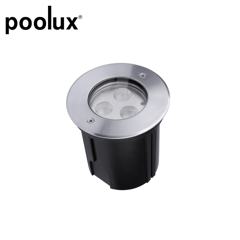High Quality 304 Stainless Steel LED Pool Light IP68 Waterproof Single Color RGB DC24V 12W Inground Solar Pool Light