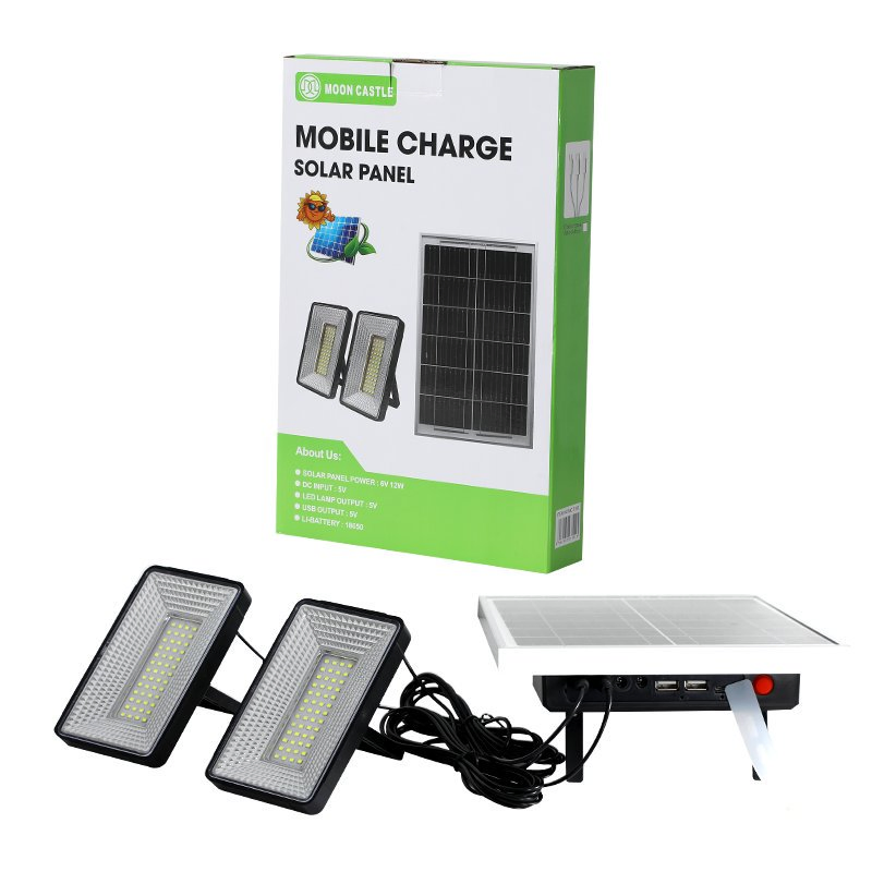Portable off-Grid Solar Energy Home Lighting System Kit