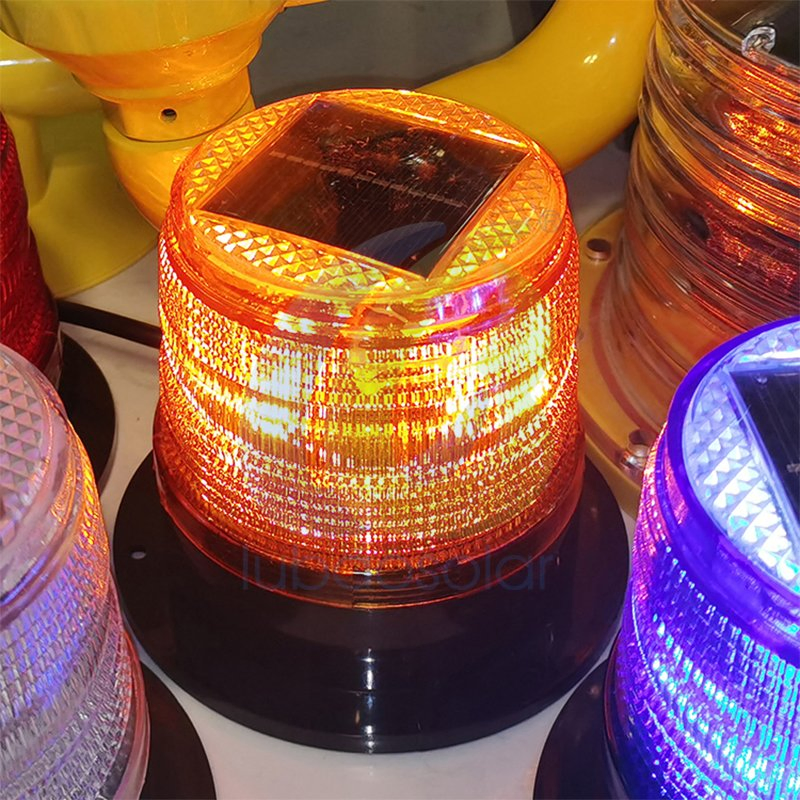 Impact Resistant Flashing Car Roof Wireless Solar Magnetic Strobe Light