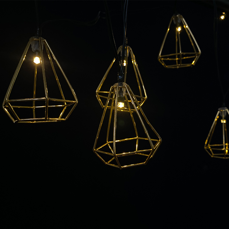 Decorative Solar LED Iron String Lights for Festive Occasions