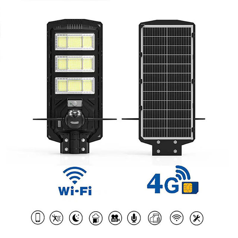 Wholesale Price All in One Solar Lighting System 300W 4G WiFi Camera Security Light