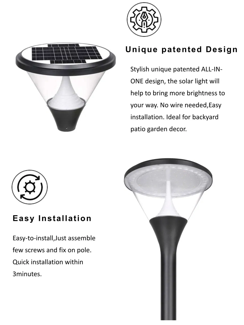 Solar Courtyard Light