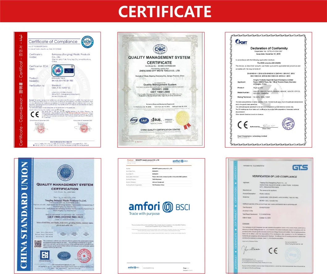 Product Certifications