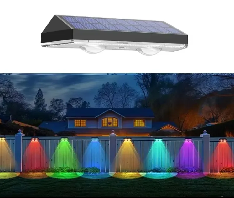 Solar Powered Garden Fence Wall Light