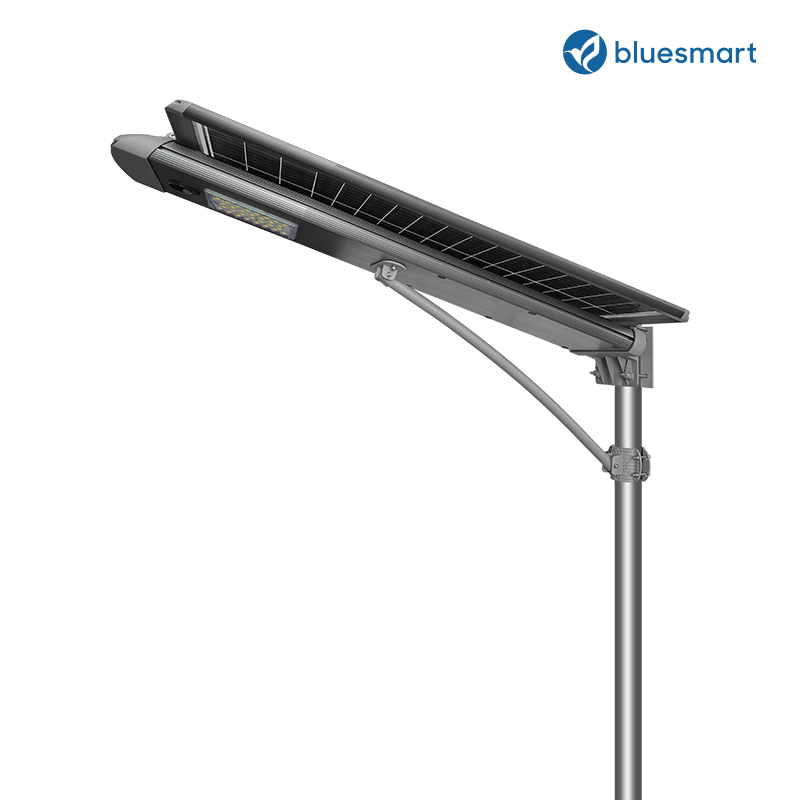 All in One Bridgelux LED Solar Street Lamp Garden Pole Light Solar Street Light Road