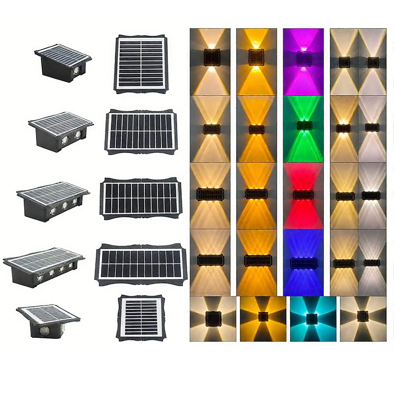 Customzied Solar Light for Garden, Outdoor Solar LED Wall Washer Light Waterproof Garden Villa Fence Lamp