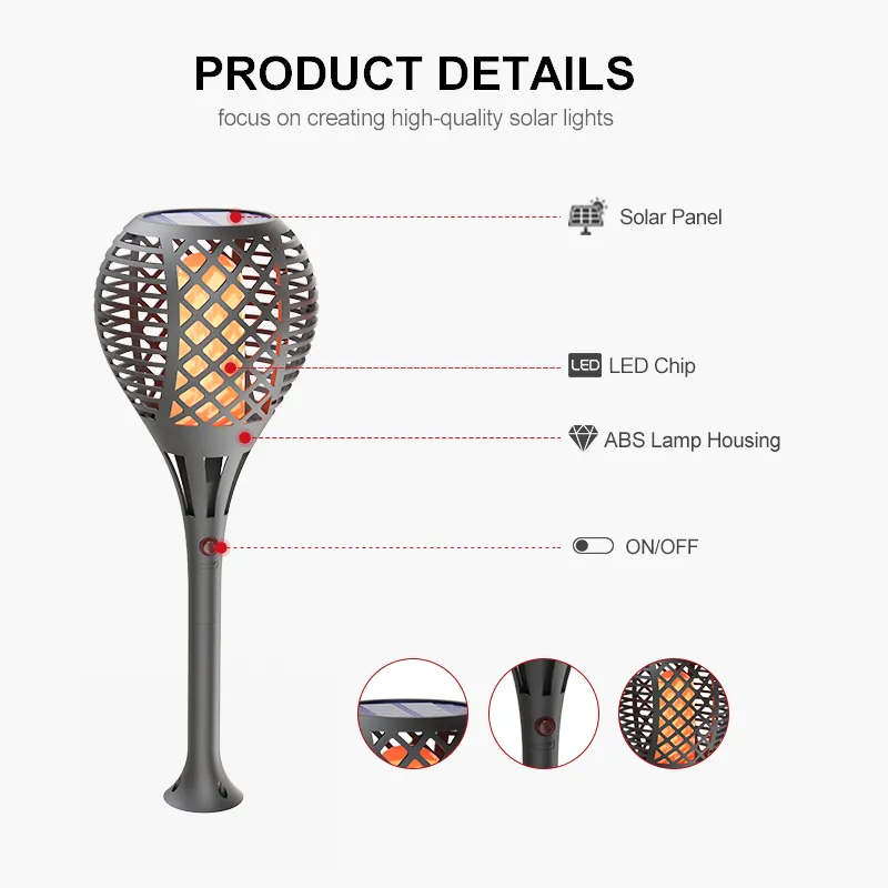 Solar LED Torch Light