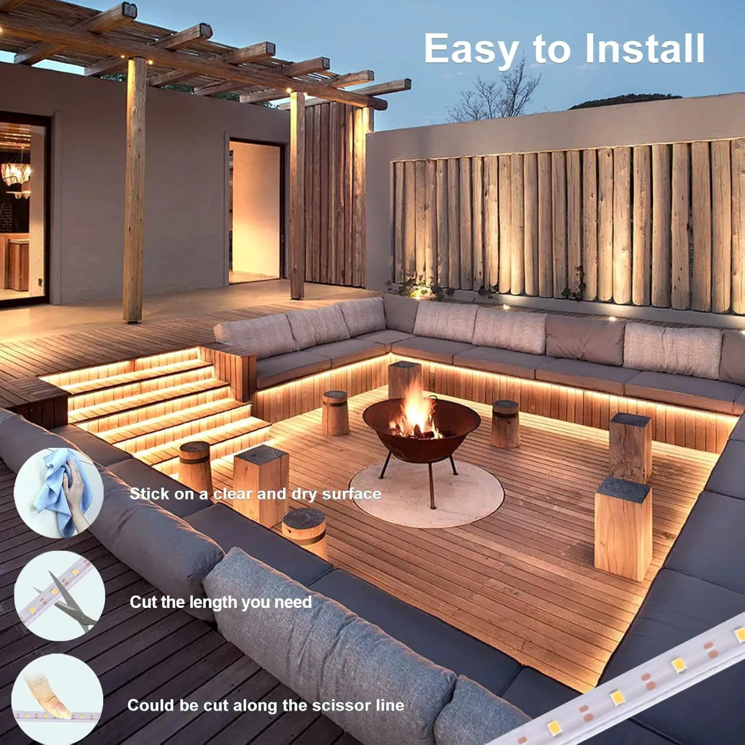 Solar String Lights Display