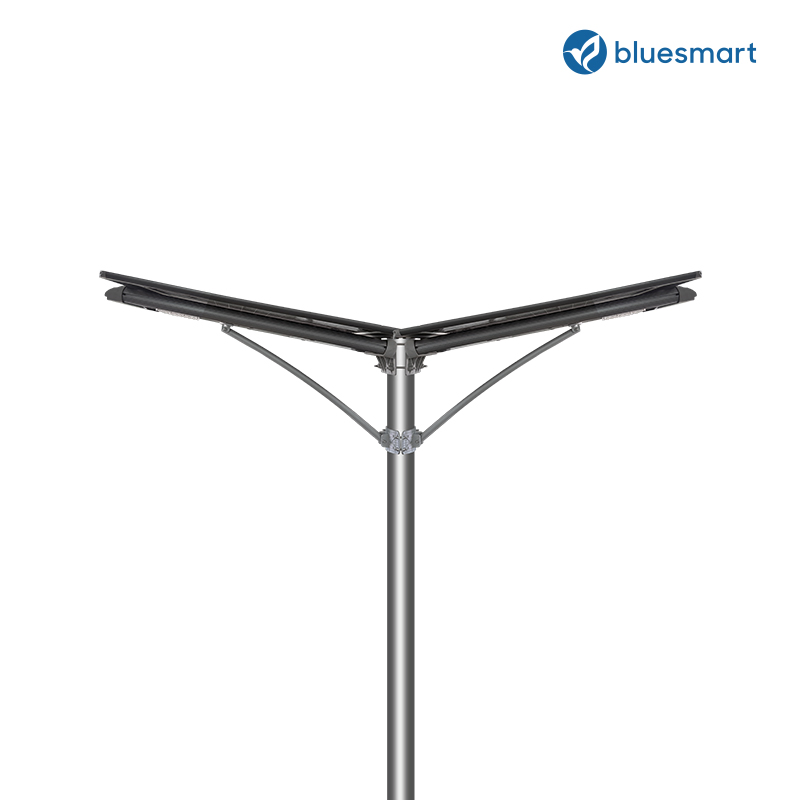 All in One Bridgelux LED Solar Street Lamp Garden Pole Light Solar Street Light Road