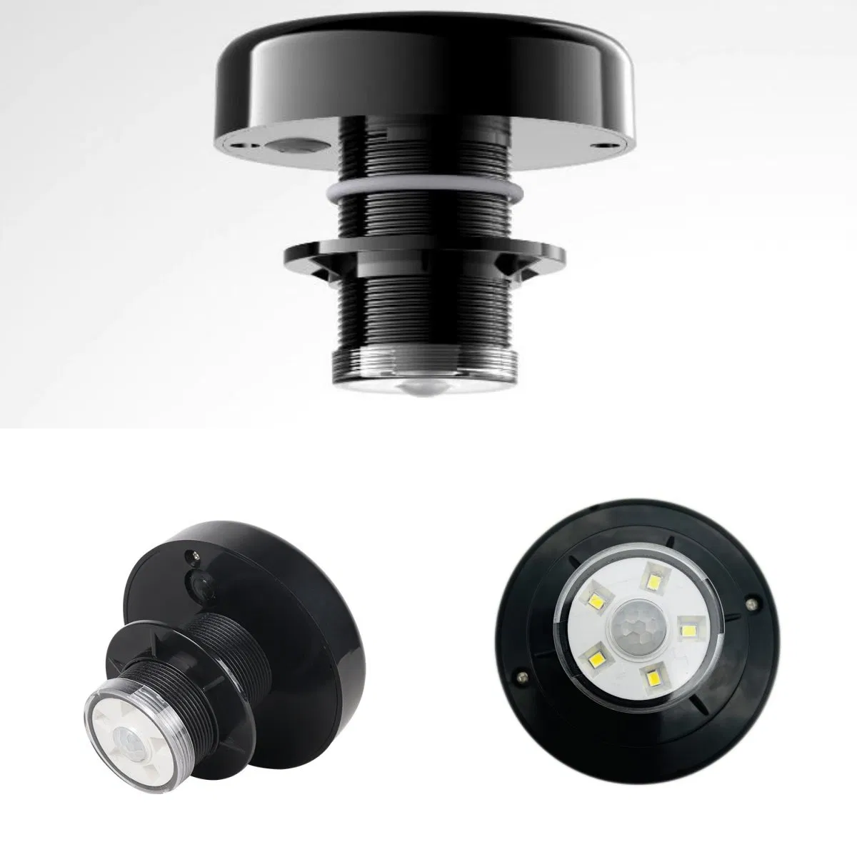 LED Solar Motion Sensor Roof Light for Portable Toilets and Warehouses