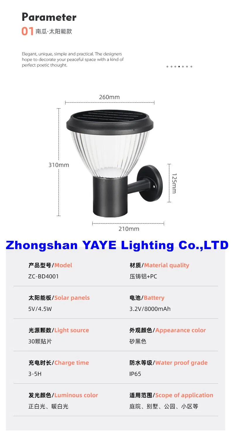 Solar LED Wall Light 9