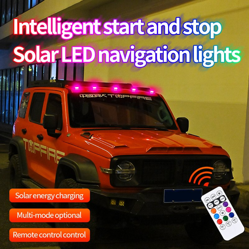 Cab Roof Marker Lights Solar LED Navigation Lights