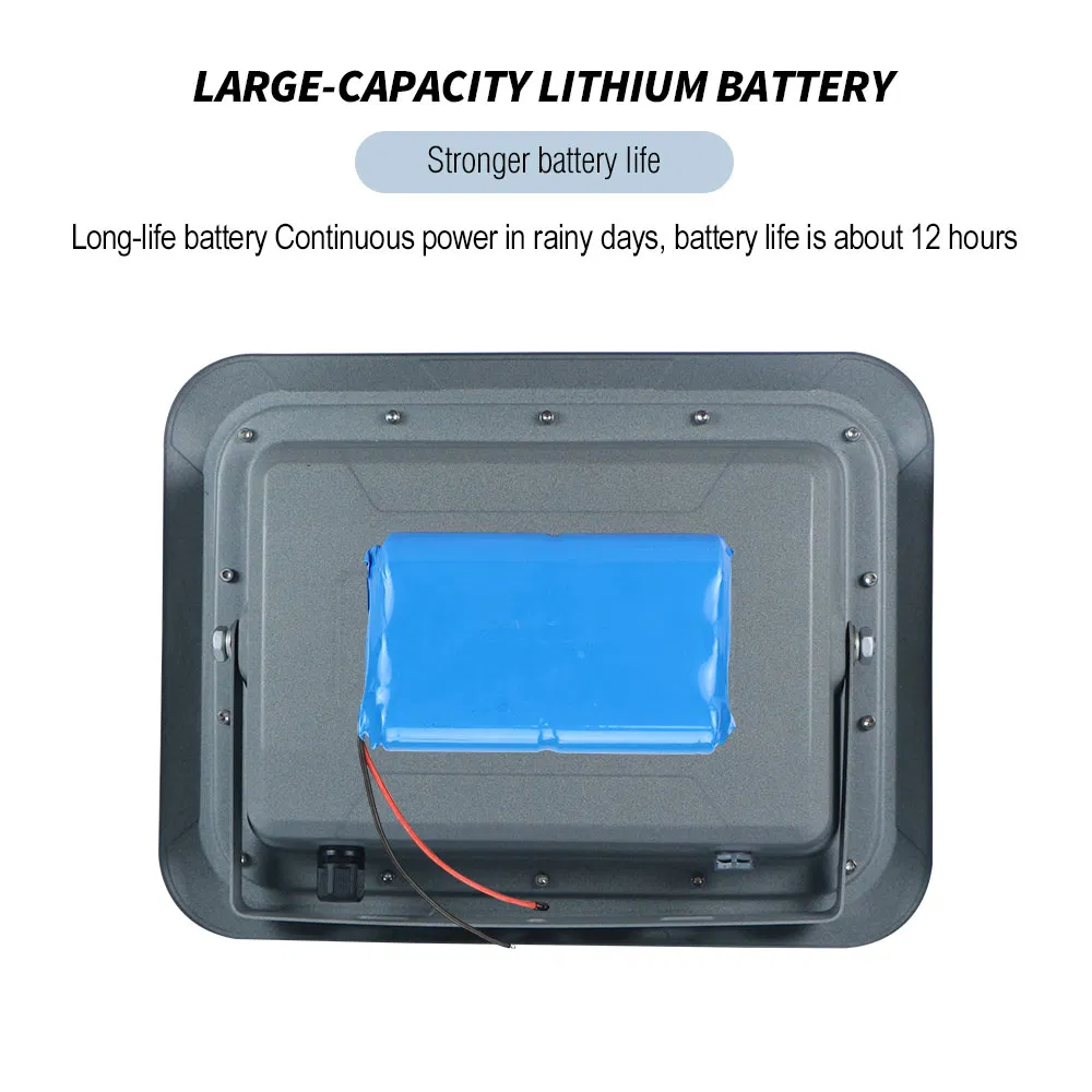 Super Bright Outdoor Lighting System Charging Thru Roof Big Panel Waterproof LED Solar Flood Light