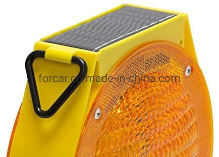 Solar Warning Amber Flashing Strobe Lamp Road Safety Barricade Lights Flashing Emergency Traffic Strobe Beacon signal Lights Portable Warning Caution Light