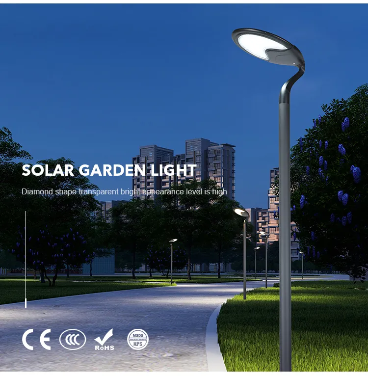 Professional Manufacturer IP65 Outdoor Waterproof Garden Road Path Lighting Integrated LED Solar Garden Light