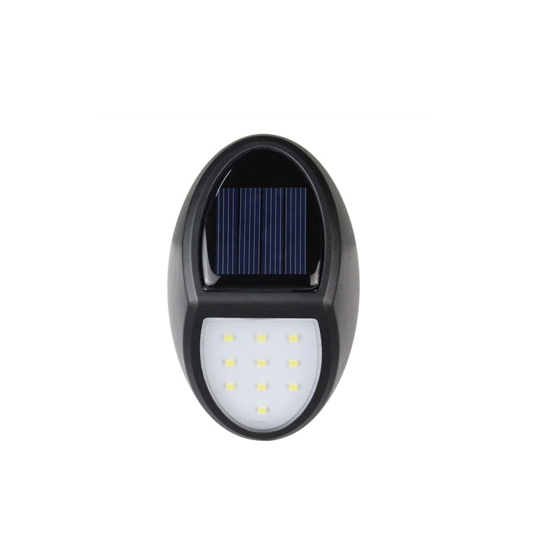 10LED Solar Outdoor Waterproof Wall Light Villa Courtyard Stair Fence Garden Lamp