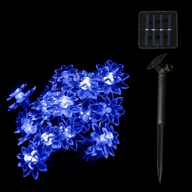 Vibrant Single Color 30 LED Solar String Lights for Outdoor Decor