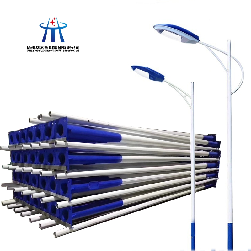 Durable Galvanized 9m Solar Street Light Pole for Parks