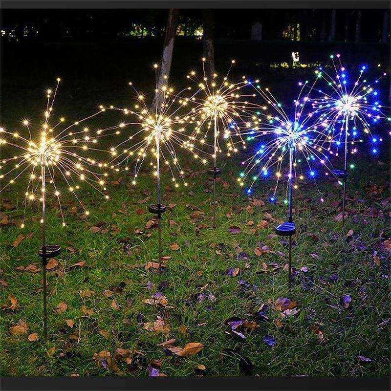 Christmas Fireworks Lights Solar String Lights