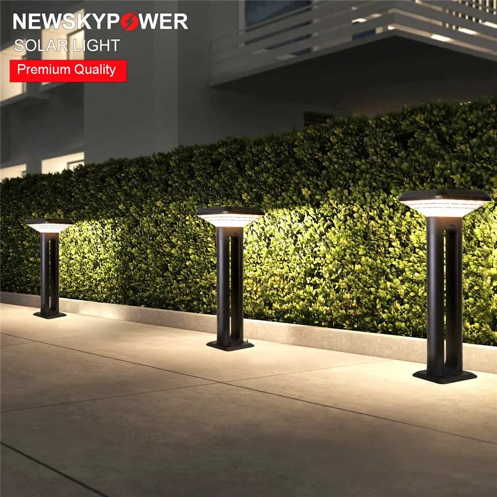 Cheap Solar Bollard Light 80cm High 5W LED 8ah Battery IP65 Rated Easy Installation Perfect for Garden Path Walkway Driveway