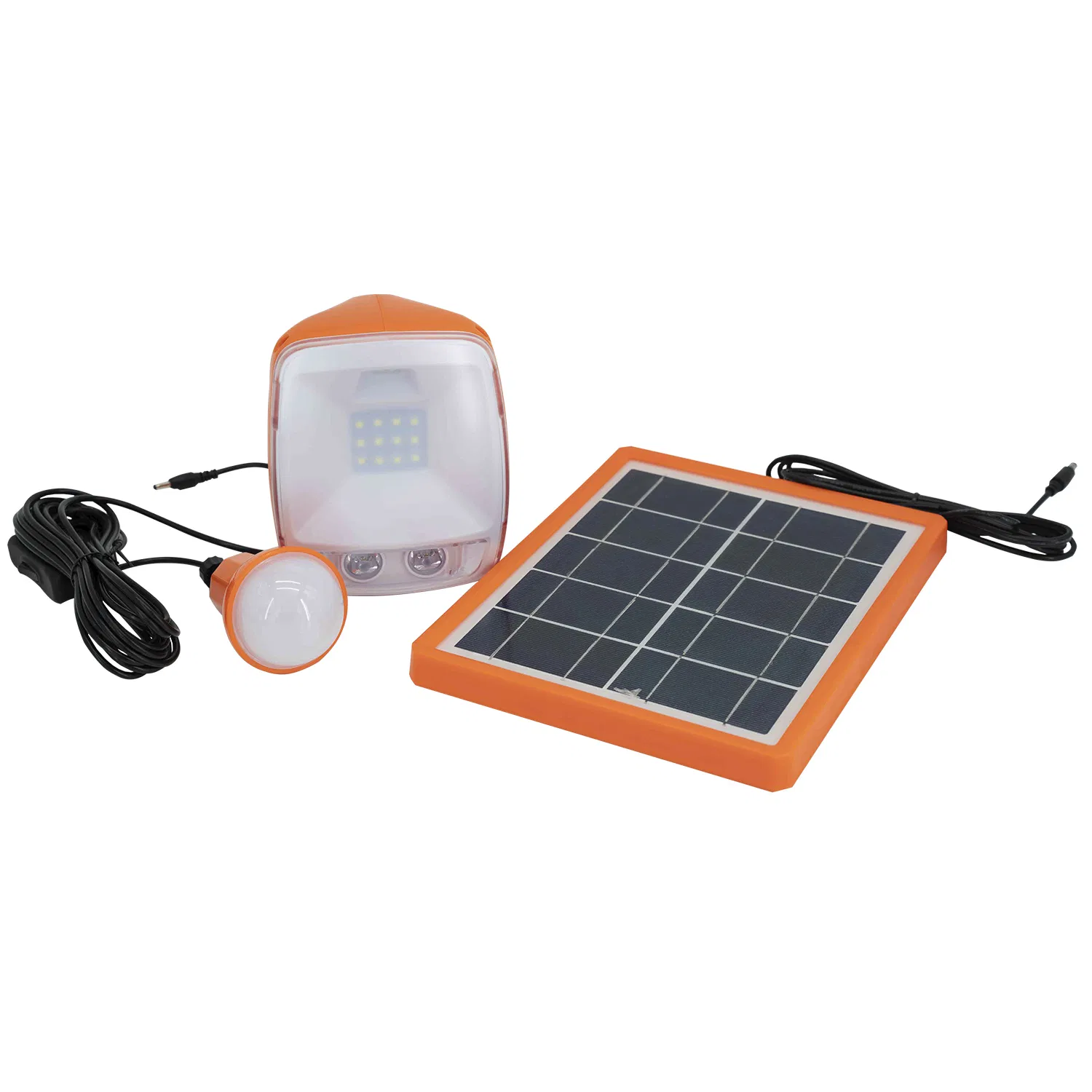 Verasol Certificate Portable LED Solar Lantern Light with 5W Solar Panel USB Charger and Bulb (P7)