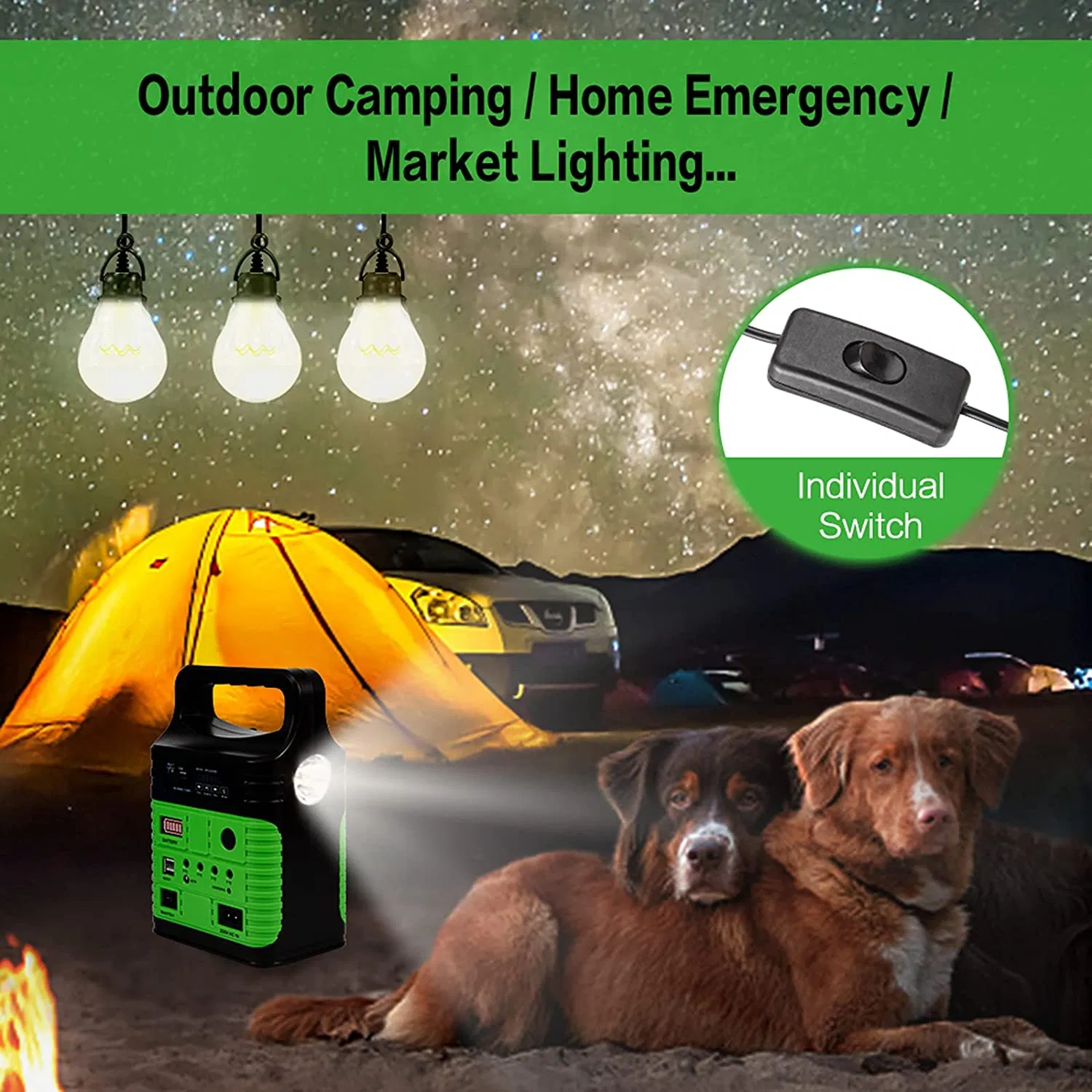 Solar Portable Home System and Solar Camping Outdoor LED Lighting Four Color Solar Power Home Lighting System Solar Radio Speaker Solar Kit