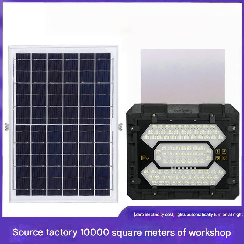 Solar Panel Foldable Solar Flood Light 30W with 4 Adjustable Panels IP65 for Camping Trailer Roof Lighting