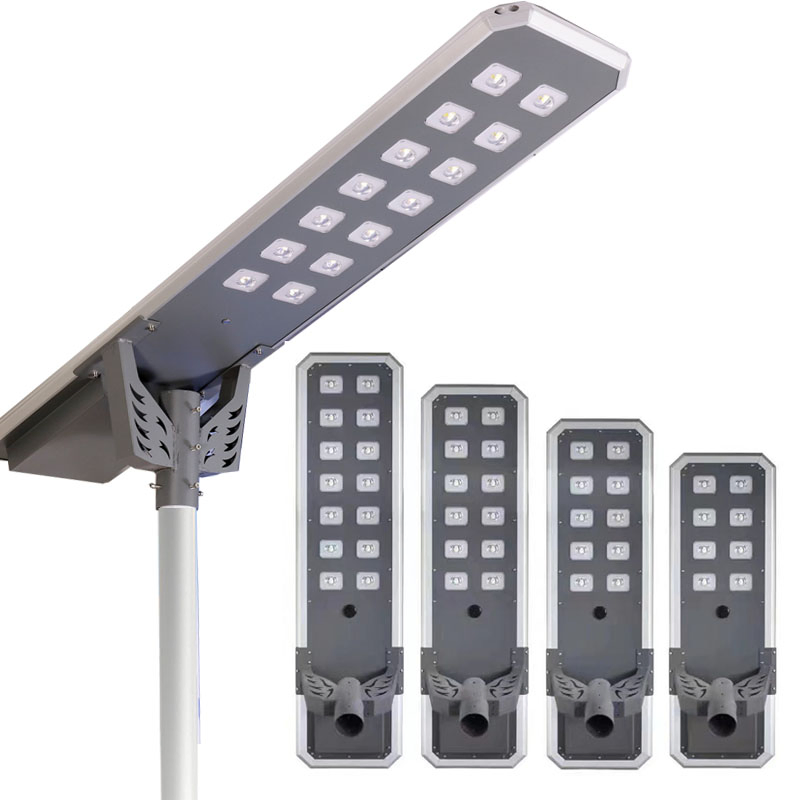 Waterproof Outdoor Solar Street Light with Solar Panel and Lithium Battery