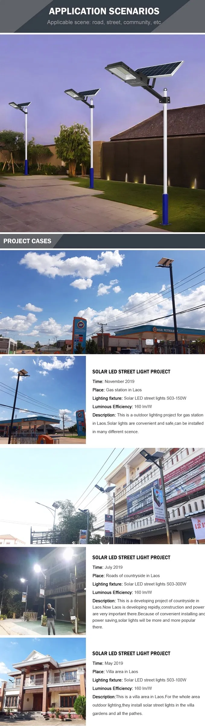 Solar Street Lamp Application