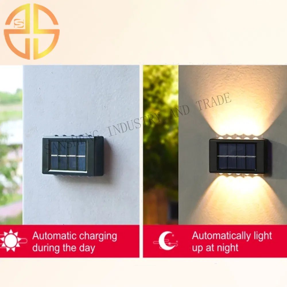 Solar LED Waterproof Courtyard Lights Fence Light Outdoor Lighting for Wall