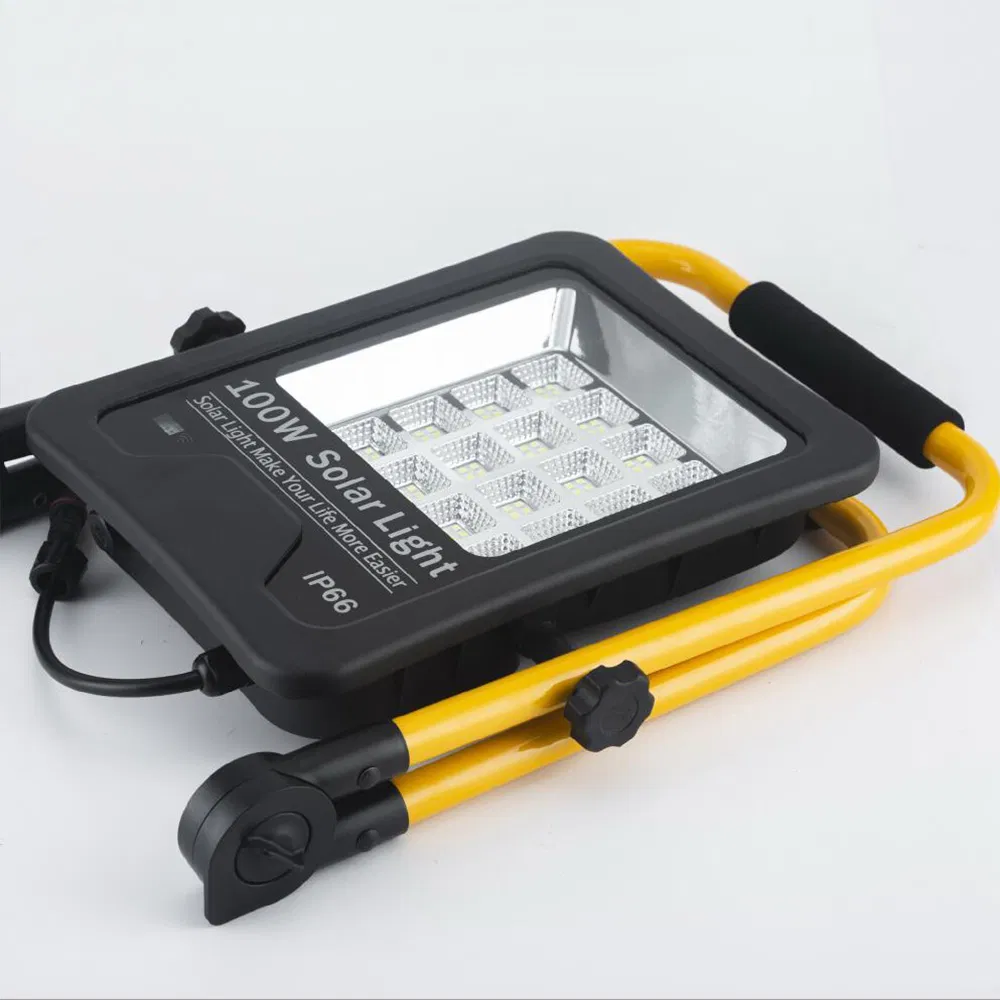 Outdoor Waterproof Country Club Roof Split LED Panel Lamp IP65 USB Charging Villa Parking Lot Radar Sensor Garden Rechargeable Solar Portable Flood Light