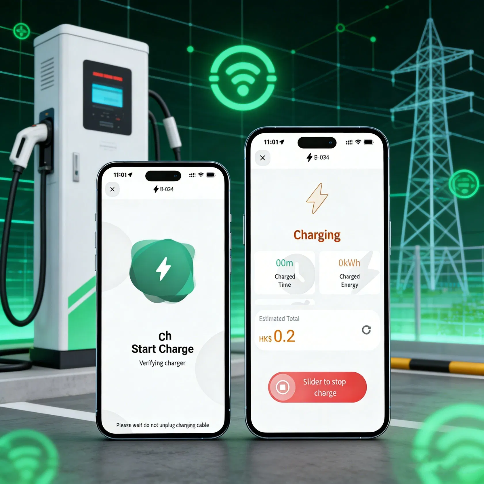 Evpro All-in-One EV Charging Solution-Charging Station Locator, Charging Status Management, Membership Top-up &amp; Points Rewards, Compatible with Ios &amp; Android