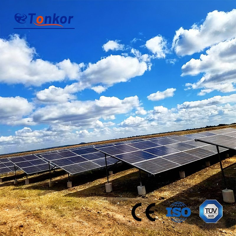 Steel Beam Solar Mount System for Concrete Pedestals