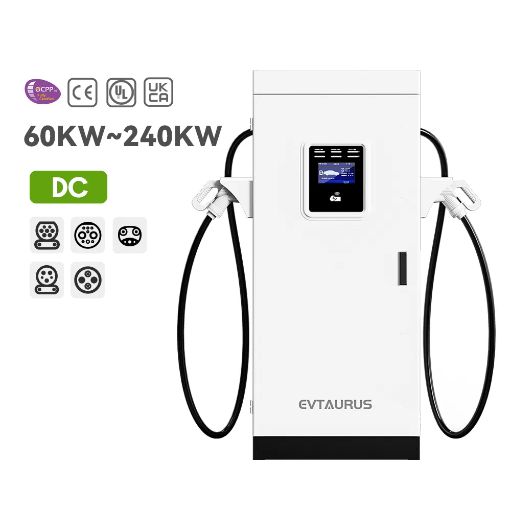80kw 120kw 160kw Ocpp Dual Gun Commercial Gbt CCS Nacs Floor-Mounted Best Commercial EV Electric Vehicle Car Charging Station