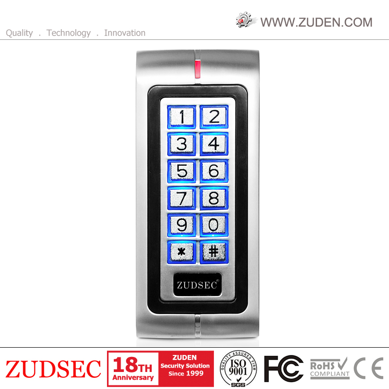 Waterproof Metal Standalone Fingerprint RFID Door Access Control with Backlight Kaypad