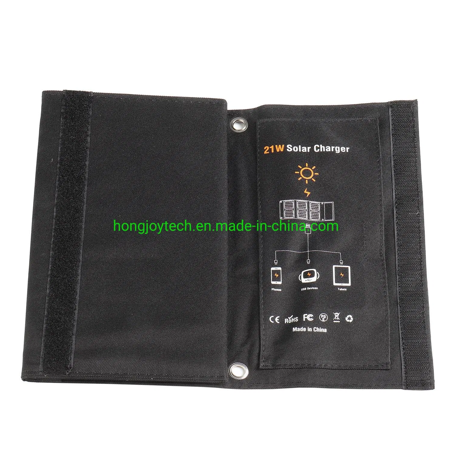 60W 80W 90W 100W 110W Most Efficient Foldable Solar Powered Bag with USB Port Solar Controller and Cables, 5V 6V 12V 18V 24V 36V Solar PV Green Energy Charger