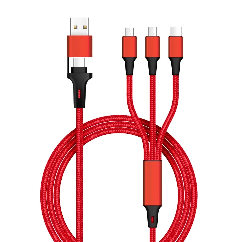 Cheap Wholesale 5-in-1 USB Fast Charging Cable Custom Logo Universal Cable Data