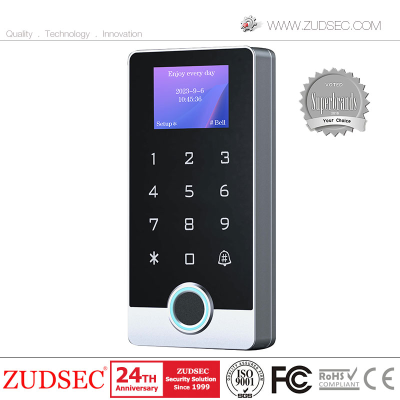LCD Touch Keypad IP68 Tuya APP Smart WiFi Waterproof Standalone Biometric Fingerprint RFID Door Access Control with Metal Shell