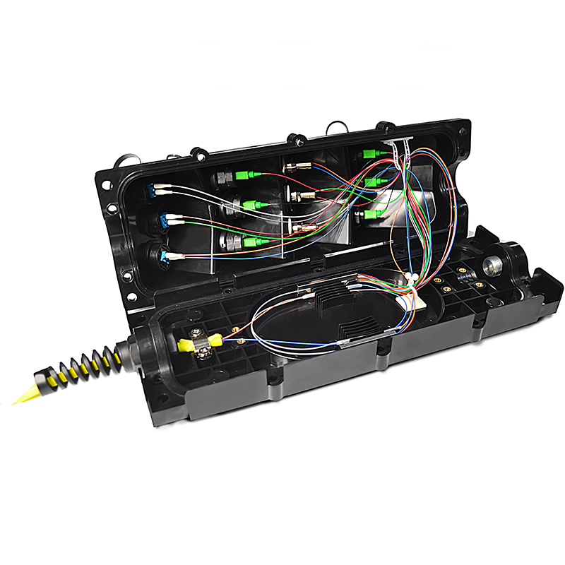 FTTX Outdoor Waterproof Fiber Distribution Enclosures with 1X8 Steel Tube Sc/APC PLC Splitters