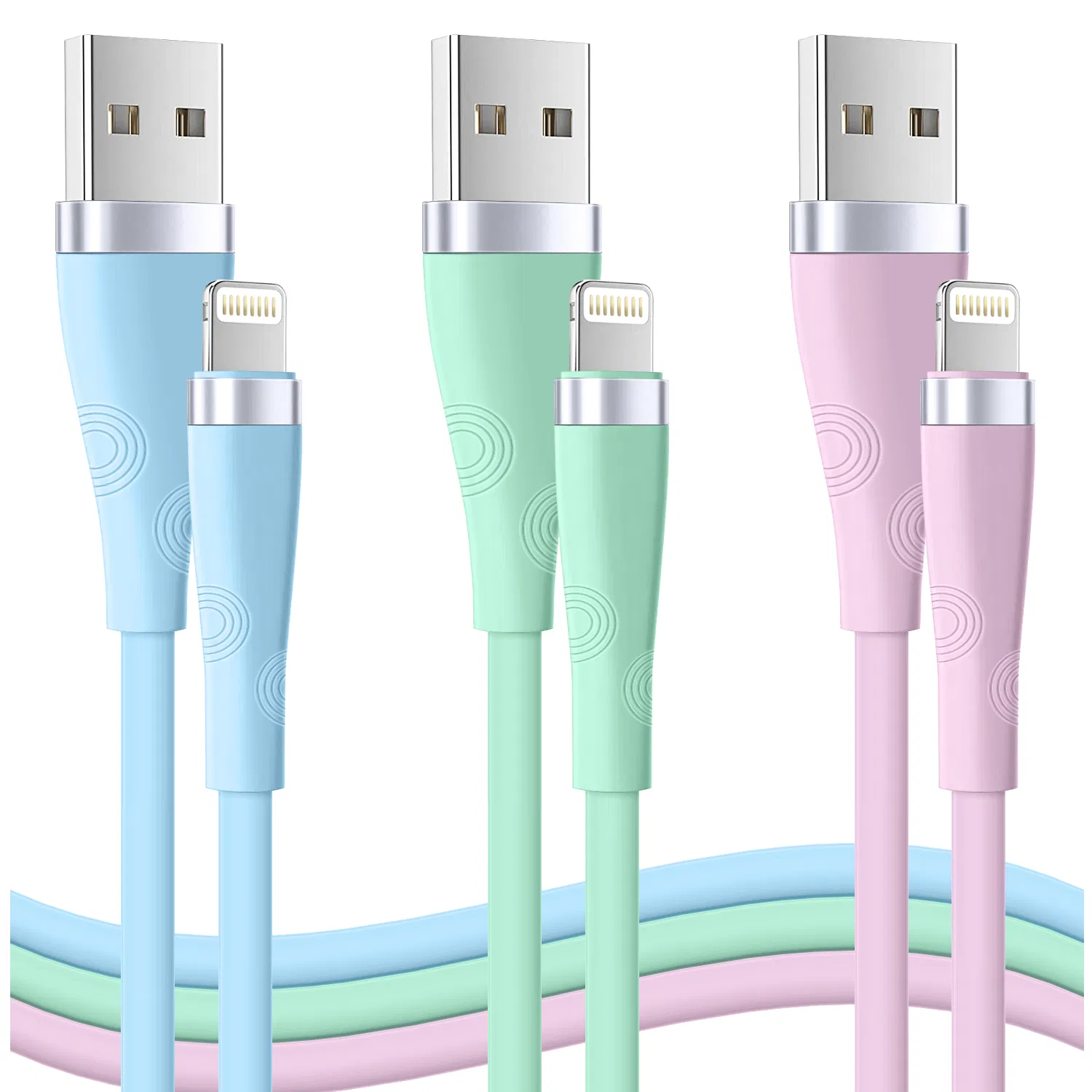 Flexible Universal USB / L Charging Wire Super Fast Charging Cable for iPhone