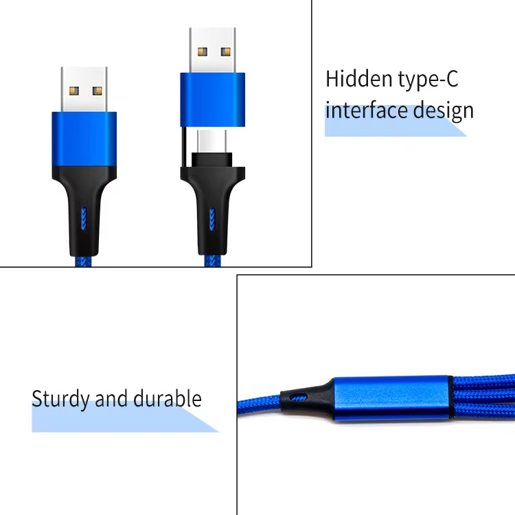Cheap Wholesale 5-in-1 USB Fast Charging Cable Custom Logo Universal Cable Data