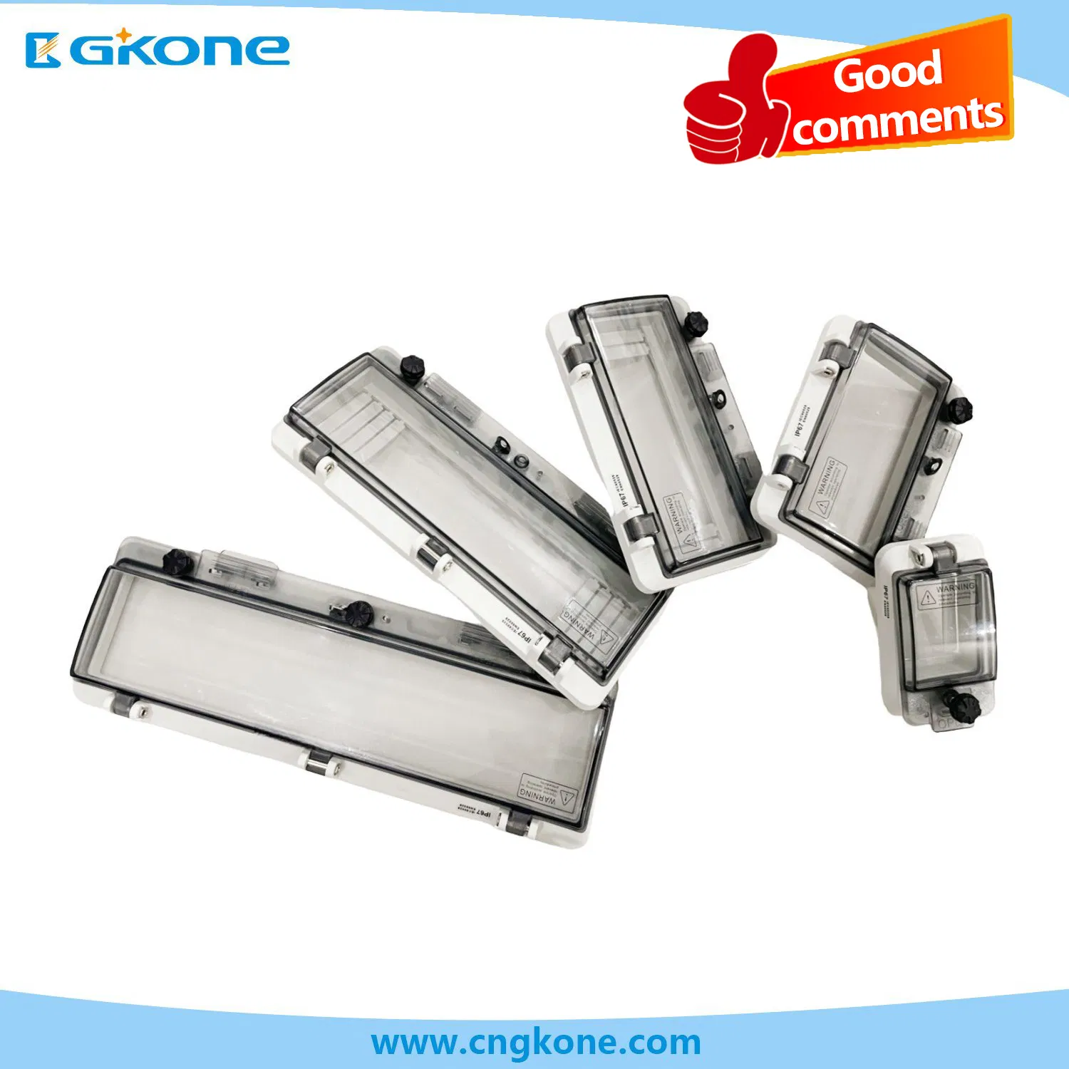 Transparent Protective MCB Windows Hood Outdoor Engineering Waterproof Breaker Box Upto 18 Poles Protection Cover 13 Ways IP67 Waterproof Socket Enclosure