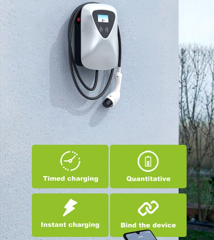 AC Wallbox 3.5kw 11kw 22kw, 16A, 32A, 3-Phase, Cable 5m
