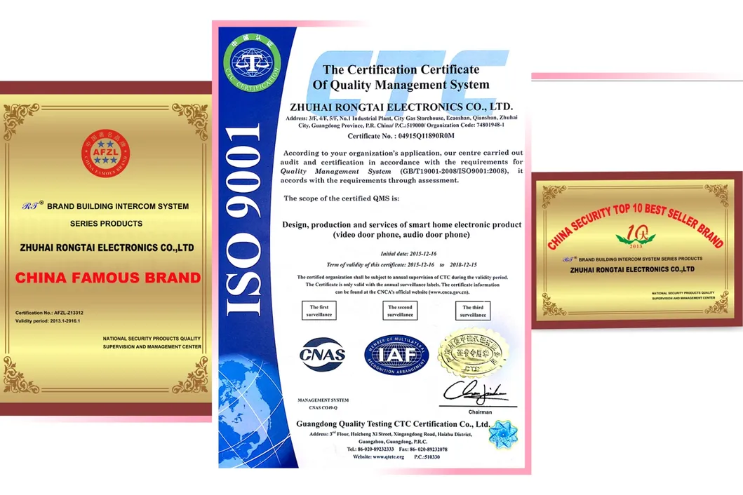 Certifications and Factory