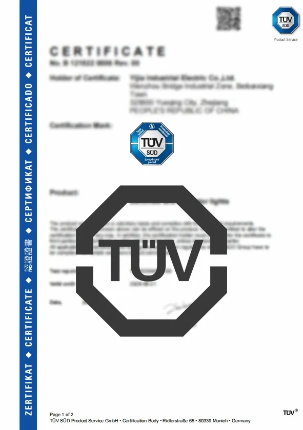 TUV Certification