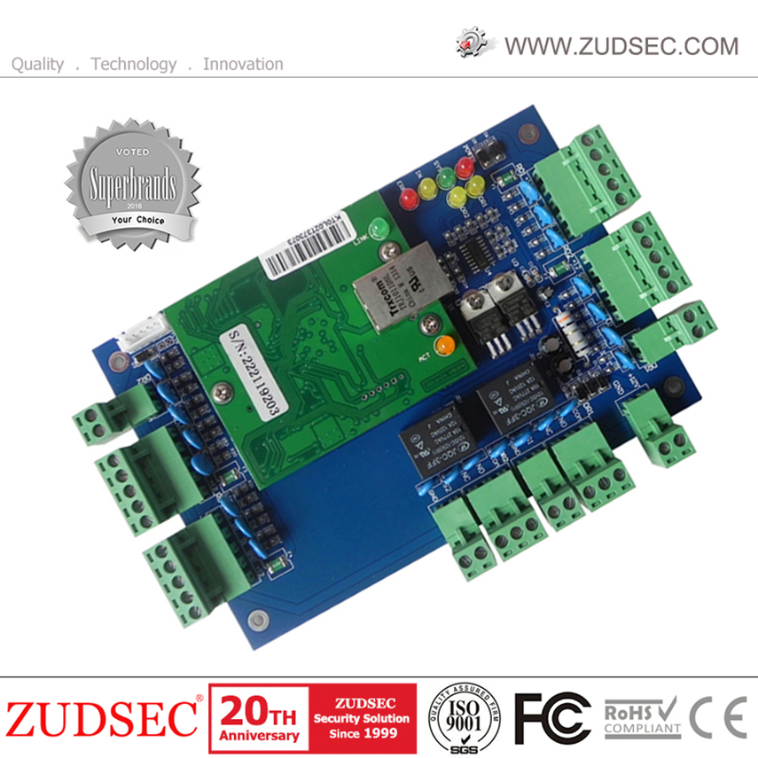 Touch Panel Control Board Fingerprint TCP/IP Multi-Door Network RFID Door Access Control for Acs Project Use