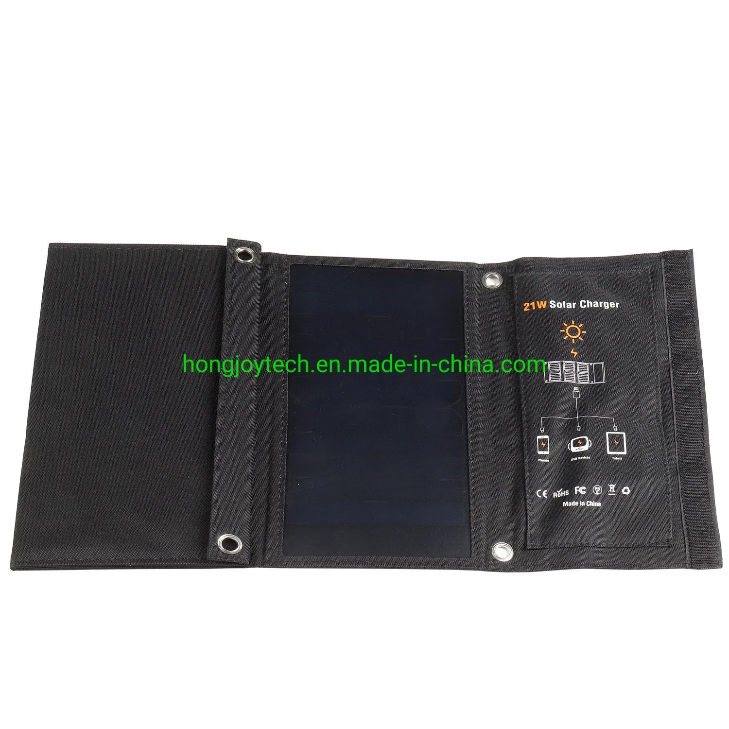 60W 80W 90W 100W 110W Most Efficient Foldable Solar Powered Bag with USB Port Solar Controller and Cables, 5V 6V 12V 18V 24V 36V Solar PV Green Energy Charger