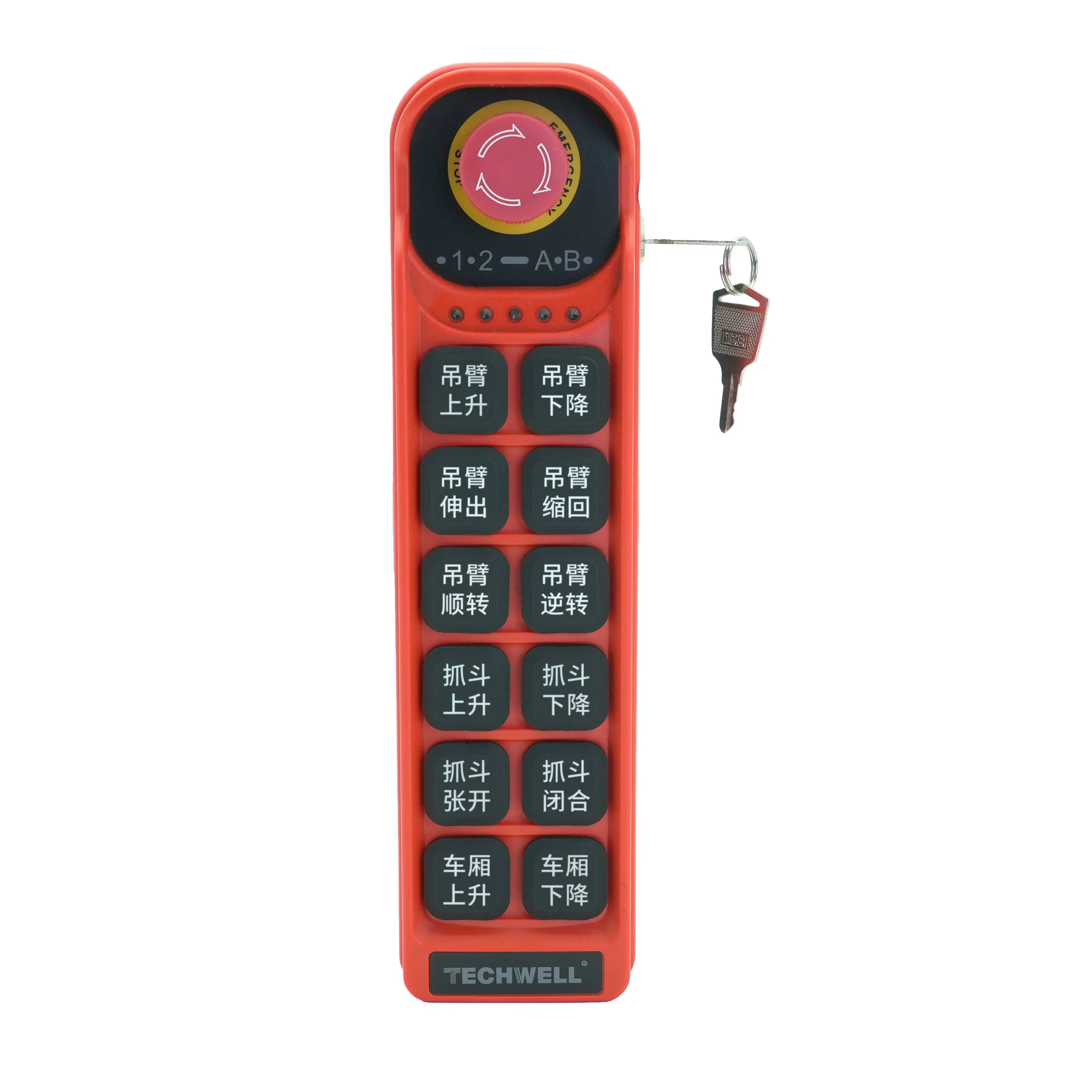 Handheld 12 - Button Universal Industrial Remote W/ Emergency Stop